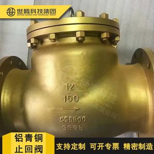 Válvula de Retención con Brida de Bronce Níquel-Aluminio C95800, Resistente a la Corrosión para Medios Acuosos Ácidos, Estructura Estándar Americana y Japonesa - Product Image 3