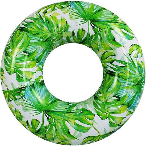 Manufacturer Wholesale Safety Inflatable Leaf Circle Design PVC Inflatable Swimming Ring
