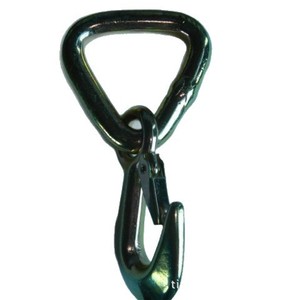 Snap Hook HK6-D14 Zinc Plated Carbon Steel Ring Head Connect Use Class C Level 4.8 - Product Image 5