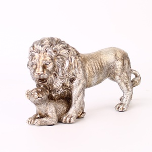 Ornamento <span class=keywords><strong>Leone</strong></span> Europeo in Resina Sintetica, Decorazione a Tema Animale per Mobile TV, Sala da Pranzo, Ufficio, Soggiorno, Regalo - Product Image 3