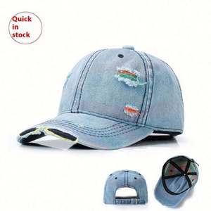 Gorra de Béisbol de Mezclilla Lavada Estilo Retro Artístico Personalizada para Hombre y Mujer, Gorra de Golf Desgastada para Primavera y Otoño, Protección Solar para Exteriores - Product Image 2