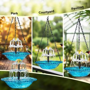 Fuente Solar en Cascada para Baño de Pájaros con Agua Corriente, Fuente Decorativa para Jardín, Patio y Exteriores - Product Image 5
