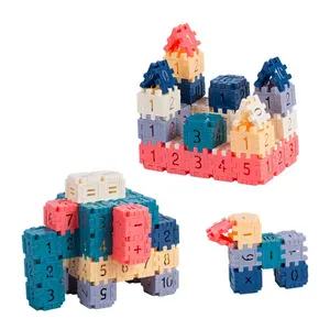 Tempo Toys 200pcs Creative Diy Coloré Blocs de Construction Jouets Enfants 2024 Bébé Blocs Activité Créative Pour Enfants