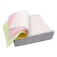 Papel Continuo para Impresora de Facturas y Recibos, de 1 a 6 Capas, 500 Hojas, Formato A4, Papel NCR sin Carbón, 100% Madera, Personalizado por el Fabricante OEM