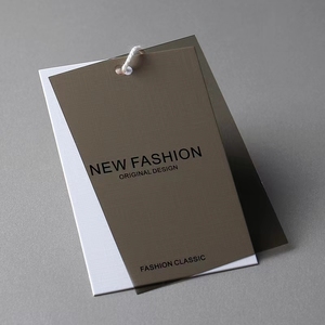 Costom In Logo Quần Áo Pvc Nhãn Nhựa Tag Jeans Trang Phục Swing Giấy Hangtags - Product Image 5