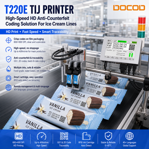 Trending Deals DOCOD OEM/ODM T220E-1 Online High-speed TIJ Printer Thermal Inkjet Coding Machine for Bottle Bag Date Printing - Product Image 3