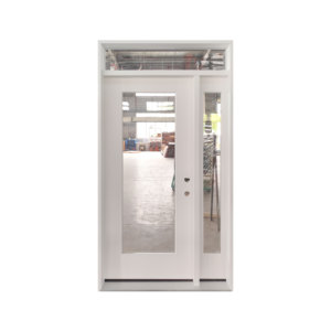 Puerta de fibra de vidrio duradera e impermeable del proveedor chino para entrada al aire libre con apertura de un solo lado para hoteles y exteriores - Product Image 3