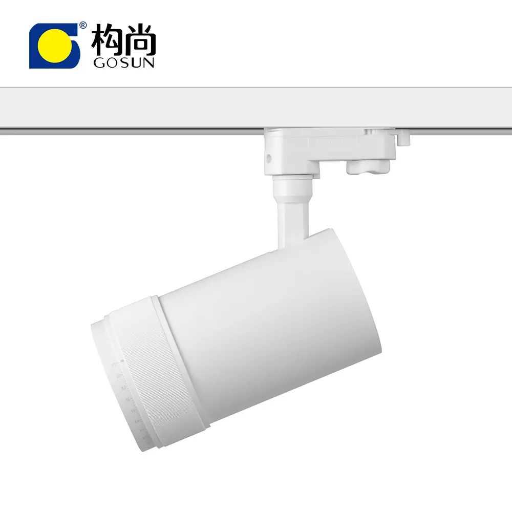 15-60 Degree Modern Dimmable Adjustable Track Spotlight Zoomable 15W/20W/30W/36W/42W LED Track Light