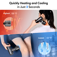 Accessoire Avancé pour Pistolet de Massage à Fascia Portable, Tête de Thérapie Thermique Chaud et Froid