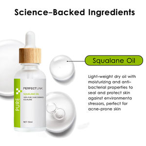 Suero Facial Antienvejecimiento, Nutritivo y Aclarante Natural de Marca Privada, Aceite de Escualano Vegano Puro para Rostro y Cuerpo - Product Image 2