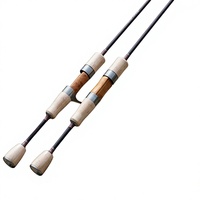 Canne à pêche spinning Takuma en carbone ultra-légère 75g 1.55-1.8m avec guides Fuji, action moyenne rapide pour la pêche en eau douce et la pêche à la finesse sur glace