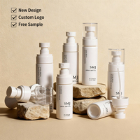 Bouteilles vides en plastique PE pour eau, huiles, parfums, avec pompe pulvérisatrice, 100 ml, 80 ml, 50 ml, cosmétiques, blanches, pour toner, vaporisateur fin
