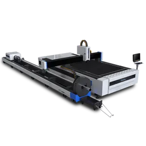 Máquina de corte por láser CNC, cortadora de fibra 3015 para tubos láser de acero y Metal