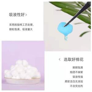 Boules de coton médicales Chaobaishun 0,1g 0,2g 0,3g 0,5g 1g – Absorbantes jetables de différentes tailles (grande, moyenne, petite) pour les soins de santé - Product Image 1