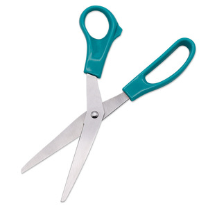 Yangjiang Stainless Steel Straight Tip Office Scissors Green Home Use Bulk Pack - Product Image 2