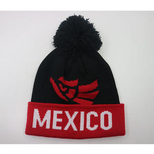 Gorro de punto Jacquard Sports New <span class=keywords><strong>York</strong></span> Team con logotipo personalizado con pompón de borla para clima frío - Product Image 5