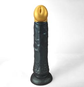 Alien Shaped flüssiges Silikon Spielzeug für Erwachsene Weiche realistische dicke Schwanz Dildo Saugnapf Metallic Attraktive Farbe Sexspielzeug - Product Image 4