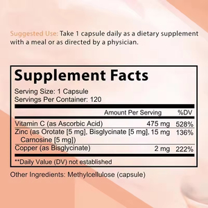 כמוסות ויטה-האל זינק פיקולינט משפרות חסינות, מגבירות אנרגיה, 60 כמוסות - Product Image 2