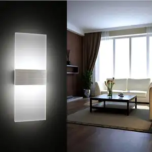 ديكورات فنادق وغرف النوم للمنزل 6 وات 8 وات 12 وات Acrylic LED أضواء جدارية حديثة مصباح جداري داخلي أضواء خارجية أضواء جدارية