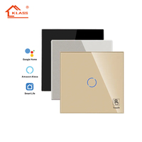 KLASS-Prises et interrupteur muraux pour maison intelligente, wifi, 2 gangs, tuya, israël, standard