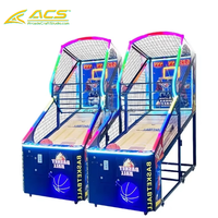 Simulateur d'arcade de basketball ACS, machine à grue, avec interface en anglais, en métal et plastique, à monnayeur, compatible Wi-Fi, pour usage intérieur, garantie 1 an