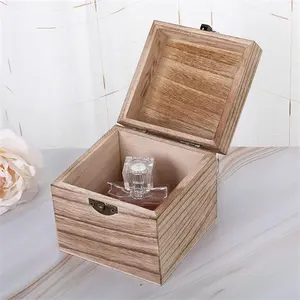 Винтажная Подарочная коробка-раскладушка из массива дерева в ретро-стиле деревянная коробка для хранения ювелирных изделий