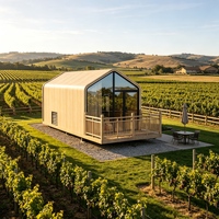 Maison modulaire de haute qualité, maisonnette portable en panneaux sandwich pour hôtel, villa, appartement
