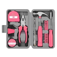Juego de Herramientas Multifuncional para el Hogar, Juego Completo de Herramientas Manuales de Acero al Carbono de Alta Calidad, Kit de Herramientas de Reparación Todo en Uno con Caja de Herramientas