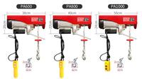Mini palan électrique à protection contre les surcharges, coque en acier, chaîne en acier, capacité de levage 1000 kg/500 kg, 110 V-240 V, pour garage