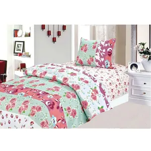 Home textile printng100% polyester new design brushed fabriccheap bedding set