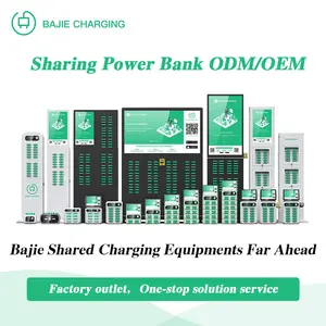 Draagbare Batterij Power Bank Embedded Pos 24 Slots Geïntegreerd Stapelbare Automaat Snelle Oplader Power Bank Verhuurstation