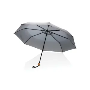 Mini parapluie en bambou rPET, merchandising durable - Product Image 5