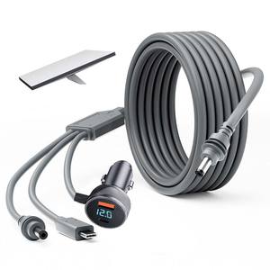 Cargador de Coche con Pantalla Digital Starlink <span class=keywords><strong>Mini</strong></span>, <span class=keywords><strong>Cable</strong></span> de Alimentación Starlink <span class=keywords><strong>Mini</strong></span> 12V-24V <span class=keywords><strong>USB</strong></span> C DC Impermeable para Starlink <span class=keywords><strong>Mini</strong></span> - Product Image 1