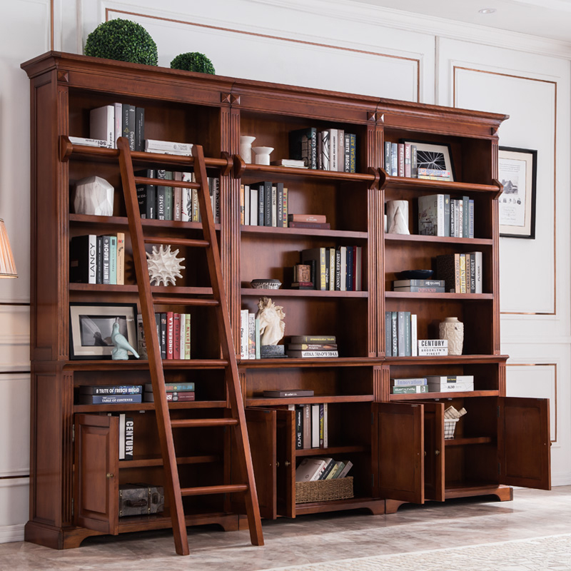 チェスト・キャビネット Antique Book open Shelf Caster Paxton Arched Door Rattan Bookshelf Raw Oak | Nathan James