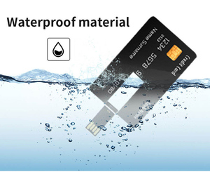 低价64gb 32gb <span class=keywords><strong>16gb</strong></span> 8gb信用卡形状u盘超薄Usb2.0内存驱动带定制独特标志 - Product Image 6