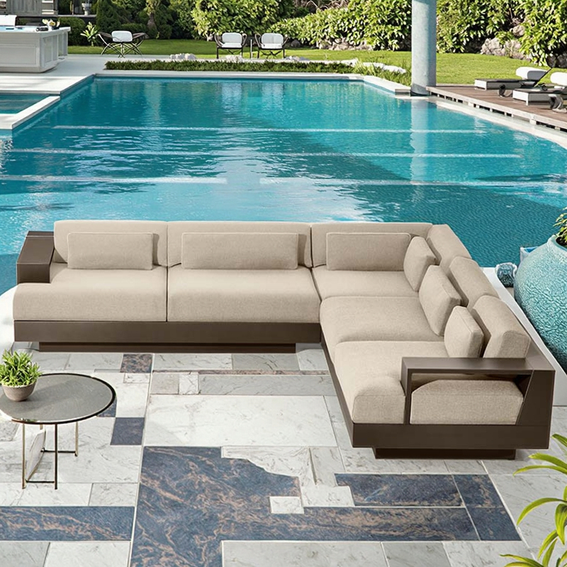 Waterproof Outdoor Furniture Garden Sofa Aluminum
