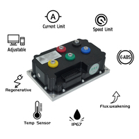 Controlador de motocicleta eléctrica FARDRIVER ND72360B 360A 3k-4kW programable QS 165 codificador motor de accionamiento medio 72V voltaje nominal