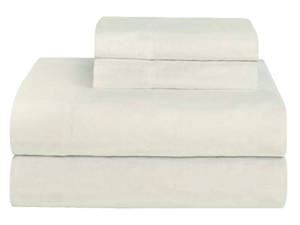 AmigoZone Brushed Cotton Thermal <strong>Flannelette</strong> 3-Piece Fitted <strong>Sheet</strong> <strong>Flat</strong> <strong>Sheet</strong> &amp; Pillowcases Set 200TC King-BLUE - Product Image 1