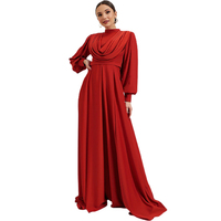 Vestido abaya musculino de manga longa, roupa feminina de dubai, islâmica, manga longa, vestido abaya, novo, 2022