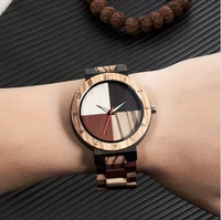 Jam tangan kayu paduan mewah Top mode kepribadian Gerakan Jepang grosir jam tangan kuarsa kayu tahan air untuk pria