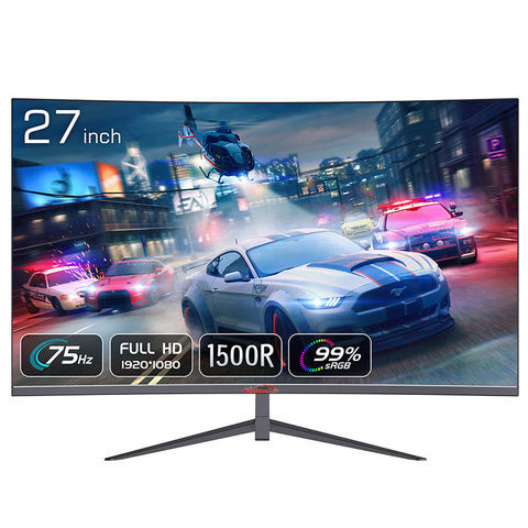 Hopestar LCD PC Monitor for Computer 27 Inch Full High-definition Super Wide Curved Surface Screen 2K 165Hz LED Gaming Monitor