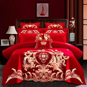 Giá tốt nhất trải giường Comforter bộ sang trọng Jacquard 4 cái bộ đồ giường đặt - Product Image 5