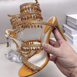 Ankle Wrap New Trend Tacones De Mujer Ankle Strap Custom Shoes Women Stretch <b>Wire</b> Heels - Product Image 5