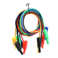 Fil de fiche banane à double tête de 4mm Test d'alimentation universel de compteur Connexion de câbles d'instrumentation DC Sécurité Silicone PVC