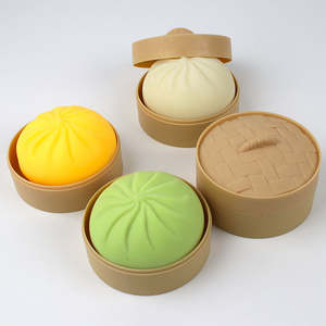 Juguete Antiestrés de Dumplings Blandos, Elásticos y Rellenos, Pequeños Bollos al Vapor, Kit de Mochi Blando para Niños, Juguete para Aliviar el Estrés - Product Image 5