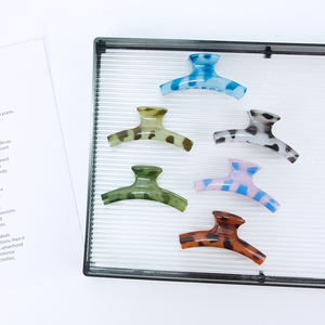 Pinzas para el pelo con estampado de leopardo para mujer, pinzas geométricas de plástico para el cabello, accesorios de moda para el cabello para fiesta, uso diario - Product Image 5