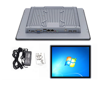 PC Panel Industri Sentuh Kapasitif Tanpa Kipas Laminasi Penuh 15 " Intel I5-4300U HD-MI 2 COM RS232/485 untuk Papan Menu Digital