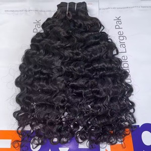 Extensions de cheveux humains indiens bruts, cheveux vierges ondulés, cuticules alignées, mèches lisses, extensions de cheveux naturels ondulés lâches pour perruque - Product Image 1