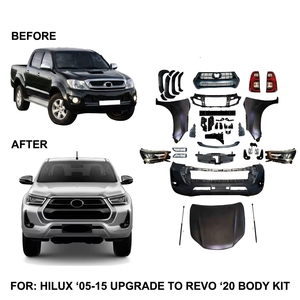 ชุดแต่งหน้ารถยนต์ Toyota Hilux Vigo ปี 2005-2015 ให้เป็นรุ่น Revo ปี 2025 ครบชุด กันชน กระจังหน้า ชุดแต่งรอบคัน - Product Image 6