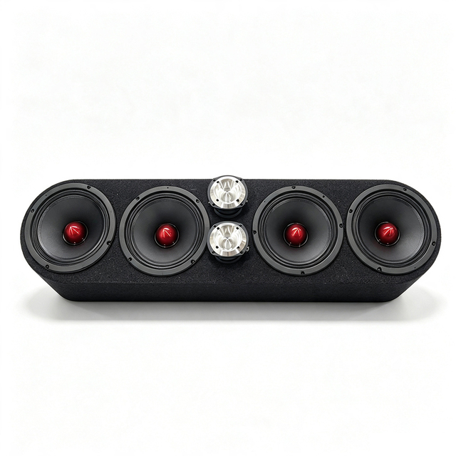 Wholesale Powered Speaker Box 6.5 Inch Dual Woofer 8 Inch Tweeter Professional Indoor Outdoor Events Commercial Audio System